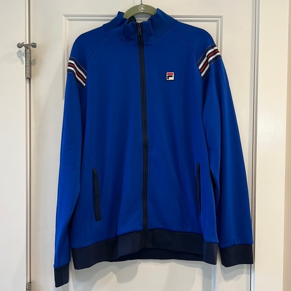 Old school style Fila  track jacket size L - Picture 1 of 8